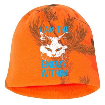 I Am The Enemy Within Kamala Harris 2024 Merch Kati - Camo Knit Beanie