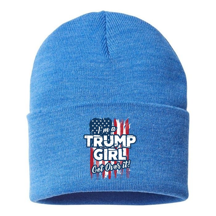 IM A Trump Get Over It! Cool Gift Sustainable Knit Beanie