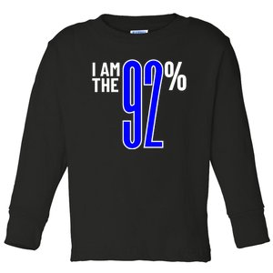 I Am The 92 Club Black Women Vote Black Women We Are Tired Toddler Long Sleeve Shirt