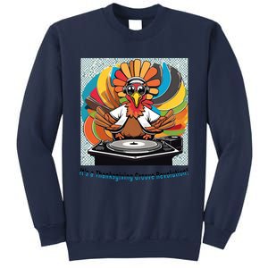 Its A Thanksgiving Groove Revolution Funny Thanksgiving Dj Turkey Funny Turkey Sweatshirt