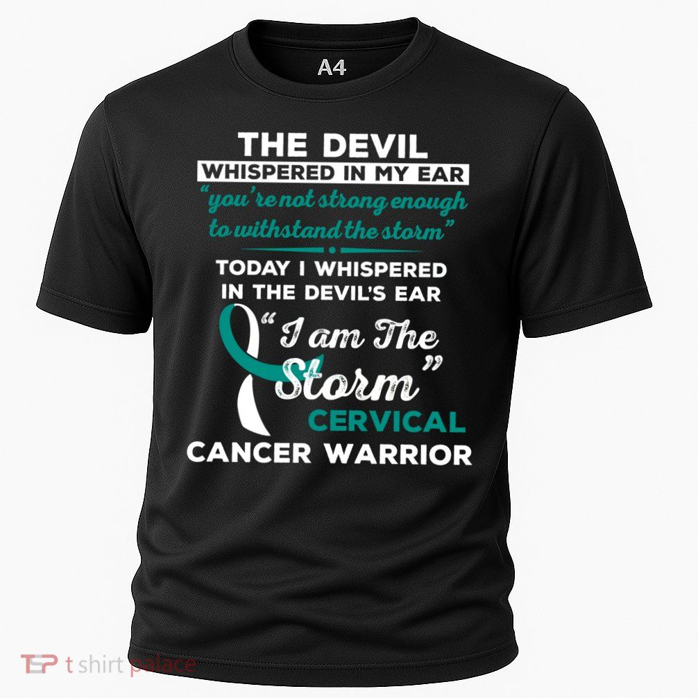 I Am The Storm Cervical Cancer Warrior Gift Performance Shirt