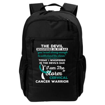 I Am The Storm Cervical Cancer Warrior Gift Backpack
