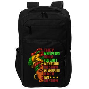 I am The Storm Wo Juneteenth Black History Month Impact Tech Backpack