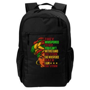 I am The Storm Wo Juneteenth Black History Month Daily Commute Backpack