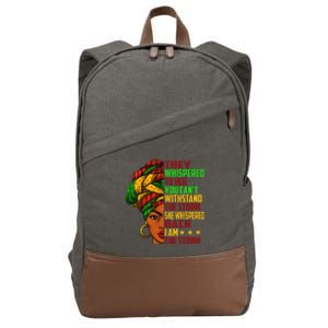 I am The Storm Wo Juneteenth Black History Month Cotton Canvas Backpack