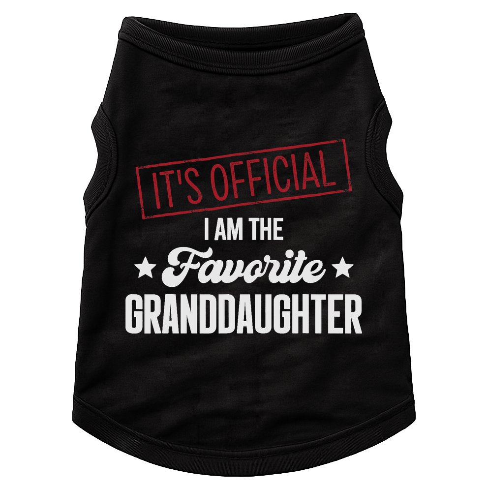 I Am The Favorite Granddaughter Funny Doggie Tank
