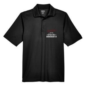 I Am The Favorite Granddaughter Funny Men's Origin Performance Pique Polo