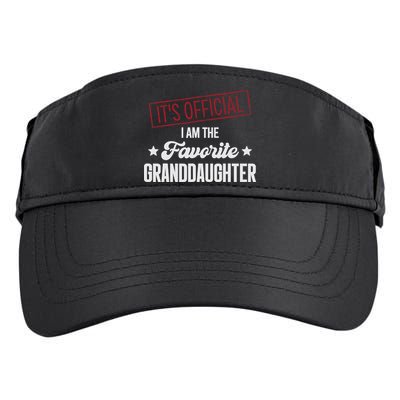 I Am The Favorite Granddaughter Funny Adult Drive Performance Visor