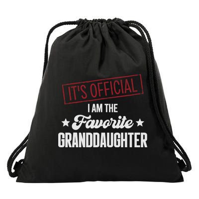 I Am The Favorite Granddaughter Funny Drawstring Bag