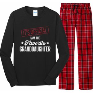 I Am The Favorite Granddaughter Funny Long Sleeve Pajama Set