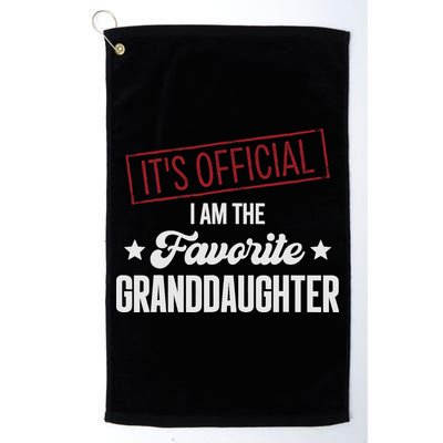 I Am The Favorite Granddaughter Funny Golf Towel