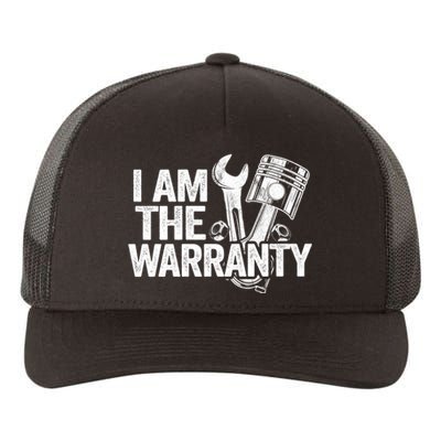 I Am The Warranty Race Car Parts Repair Guy Funny Mechanic Yupoong Adult 5-Panel Trucker Hat