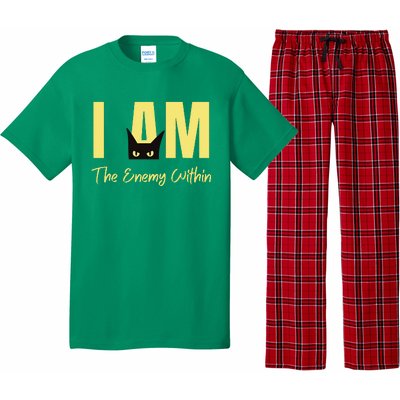 I Am The Enemy Within Kamala Harris Walz 2024 Merch Commala Pajama Set