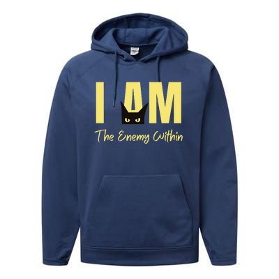 I Am The Enemy Within Kamala Harris Walz 2024 Merch Commala Performance Fleece Hoodie