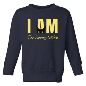 I Am The Enemy Within Kamala Harris Walz 2024 Merch Commala Toddler Sweatshirt