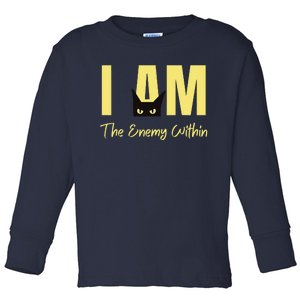 I Am The Enemy Within Kamala Harris Walz 2024 Merch Commala Toddler Long Sleeve Shirt