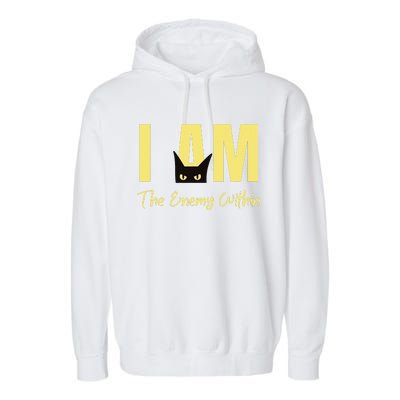 I Am The Enemy Within Kamala Harris Walz 2024 Merch Commala Garment-Dyed Fleece Hoodie