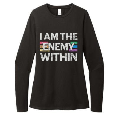 I Am The Enemy Within Lgbt Pride Gay Kamala Harris Merch Womens CVC Long Sleeve Shirt