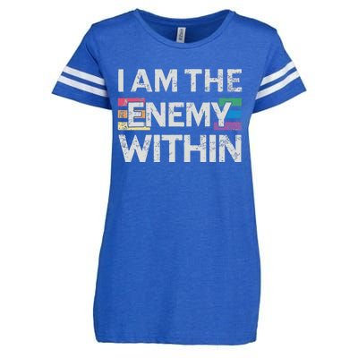 I Am The Enemy Within Lgbt Pride Gay Kamala Harris Merch Enza Ladies Jersey Football T-Shirt