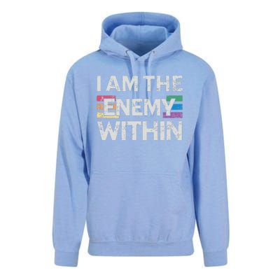 I Am The Enemy Within Lgbt Pride Gay Kamala Harris Merch Unisex Surf Hoodie