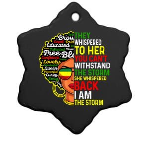 I Am The Storm Juneteenth Black History Month Gift Ceramic Star Ornament