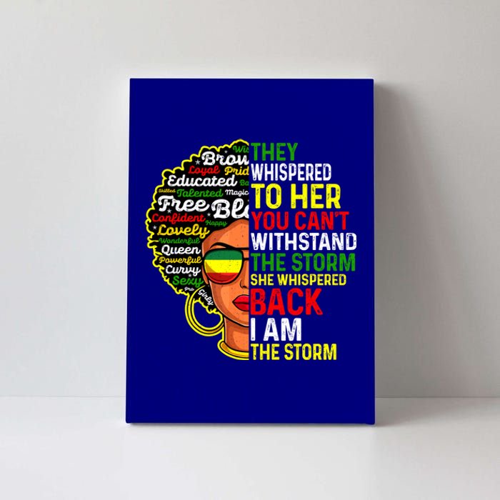 I Am The Storm Juneteenth Black History Month Gift Canvas