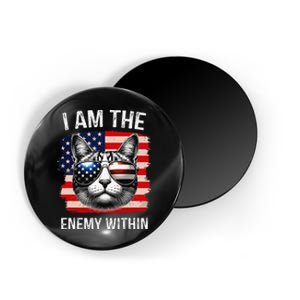 I Am The Enemy Within Funny Cat Quote Sarcastic Humor Magnet