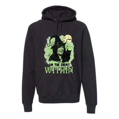 I Am The Enemy Within Funny Kamala Trump 2024 Premium Hoodie