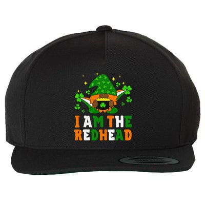 I Am The Redhead Dibs On The Redhead Funny St Patricks Day Wool Snapback Cap