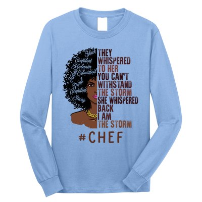 I Am The Storm Chef African American Gift Long Sleeve Shirt