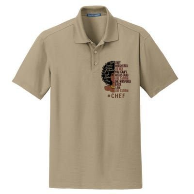 I Am The Storm Chef African American Gift Dry Zone Grid Polo