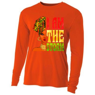 I Am The Storm Juneteenth Black Pride Freedom Black History Great Gift Cooling Performance Long Sleeve Crew