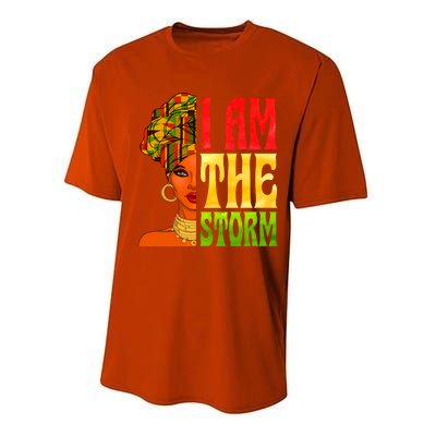 I Am The Storm Juneteenth Black Pride Freedom Black History Great Gift Performance Sprint T-Shirt