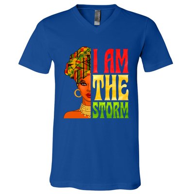 I Am The Storm Juneteenth Black Pride Freedom Black History Great Gift V-Neck T-Shirt