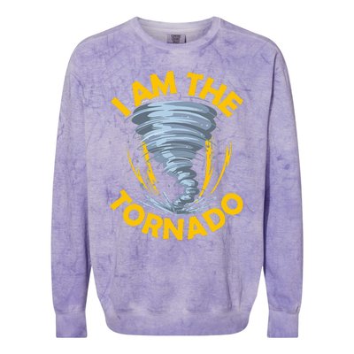 I Am The Storm Twister Tornado Hurricane Meteorologist Colorblast Crewneck Sweatshirt