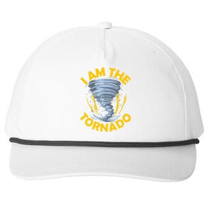 I Am The Storm Twister Tornado Hurricane Meteorologist Snapback Five-Panel Rope Hat