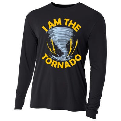 I Am The Storm Twister Tornado Hurricane Meteorologist Cooling Performance Long Sleeve Crew