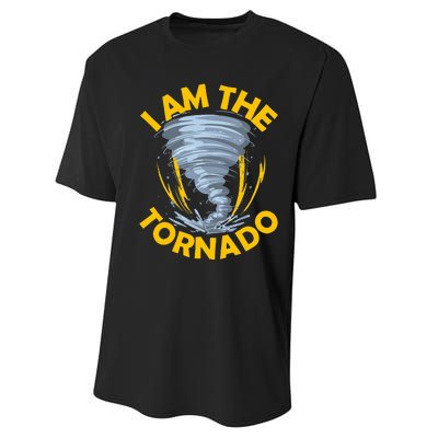 I Am The Storm Twister Tornado Hurricane Meteorologist Performance Sprint T-Shirt