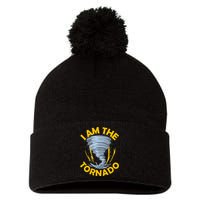 I Am The Storm Twister Tornado Hurricane Meteorologist Pom Pom 12in Knit Beanie