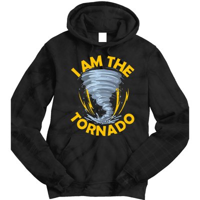 I Am The Storm Twister Tornado Hurricane Meteorologist Tie Dye Hoodie