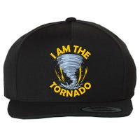 I Am The Storm Twister Tornado Hurricane Meteorologist Wool Snapback Cap