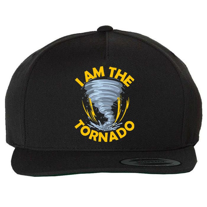 I Am The Storm Twister Tornado Hurricane Meteorologist Wool Snapback Cap