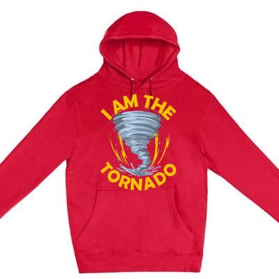 I Am The Storm Twister Tornado Hurricane Meteorologist Premium Pullover Hoodie