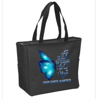 I Am The Storm Colon Cancer Awareness Butterfly Zip Tote Bag
