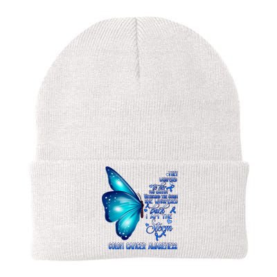 I Am The Storm Colon Cancer Awareness Butterfly Knit Cap Winter Beanie