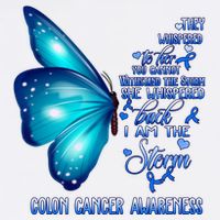 I Am The Storm Colon Cancer Awareness Butterfly Hat