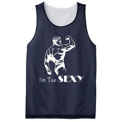 I Am Too Sexy Mesh Reversible Basketball Jersey Tank