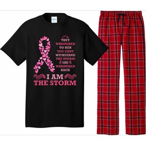 I Am The Storm Breast Cancer Ribbon Pajama Set