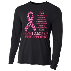 I Am The Storm Breast Cancer Ribbon Cooling Performance Long Sleeve Crew