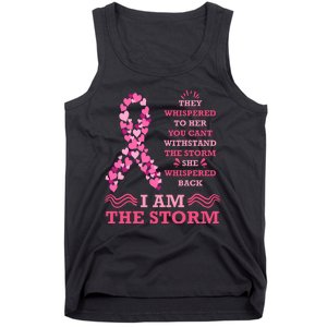 I Am The Storm Breast Cancer Ribbon Tank Top